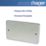 Hager Sollysta WRP2BS 2-Gang Blanking Plate Brushed Stainless Steel
