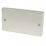 Hager Sollysta WRP2BS 2-Gang Blanking Plate Brushed Stainless Steel