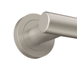 Cooke & Lewis Damgano Lever on Rose Door Handles Pair Satin Nickel