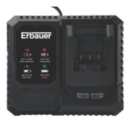 Erbauer EFC18 Li 18V Li Ion EXT Fast Charger Screwfix