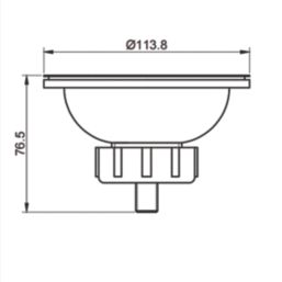 Flomasta Strainer Waste White 90mm