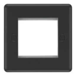 LAP  2-Module Modular Faceplate Matt Black