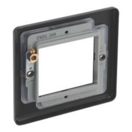 LAP  2-Module Modular Faceplate Matt Black