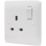 Vimark Pro 13A 1-Gang SP Switched Plug Socket White