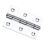Smith & Locke Polished Chrome  Door Hinge 65mm x 45mm 2 Pack