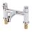Swirl Ola Chrome 132mm Deck Mounted Lever 2 Tap Holes Bath Mixer Tap