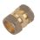 Flomasta  Brass Compression Equal Coupler 28mm