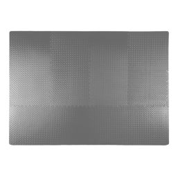 Essentials  Interlocking Floor Tiles Grey 10mm 12 Pack