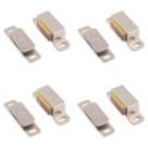 Essentials Premium Adjustable Magnetic Cabinet Catch Satin Nickel 46mm x 14mm 4 Pack