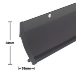 Stormguard Rain Deflector Weatherboard Large Black 914mm