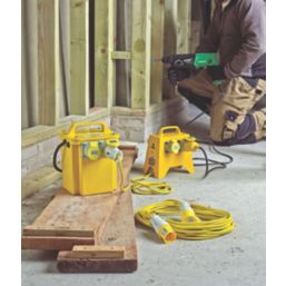 Carroll & Meynell  3kVA Intermittent Transformer Distribution Kit 230V/110V Yellow