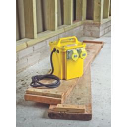Carroll & Meynell  3kVA Intermittent Transformer Distribution Kit 230V/110V Yellow