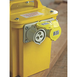 Carroll & Meynell  3kVA Intermittent Transformer Distribution Kit 230V/110V Yellow