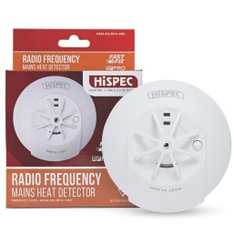 Hispec HSSA/HE/RF10-PRO  Mains Interlinked Fast Fix Heat Alarm With Radio Frequency