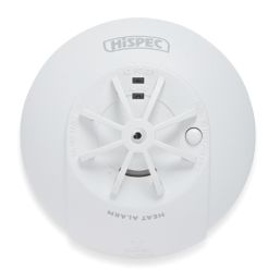 Hispec HSSA/HE/RF10-PRO  Mains Interlinked Fast Fix Heat Alarm With Radio Frequency