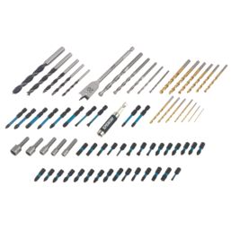 Erbauer  Multi-Material Drill & Screwdriver Bit Set 69 Pieces