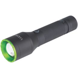 Luceco  Rechargeable LED Torch Black/Green 1000lm