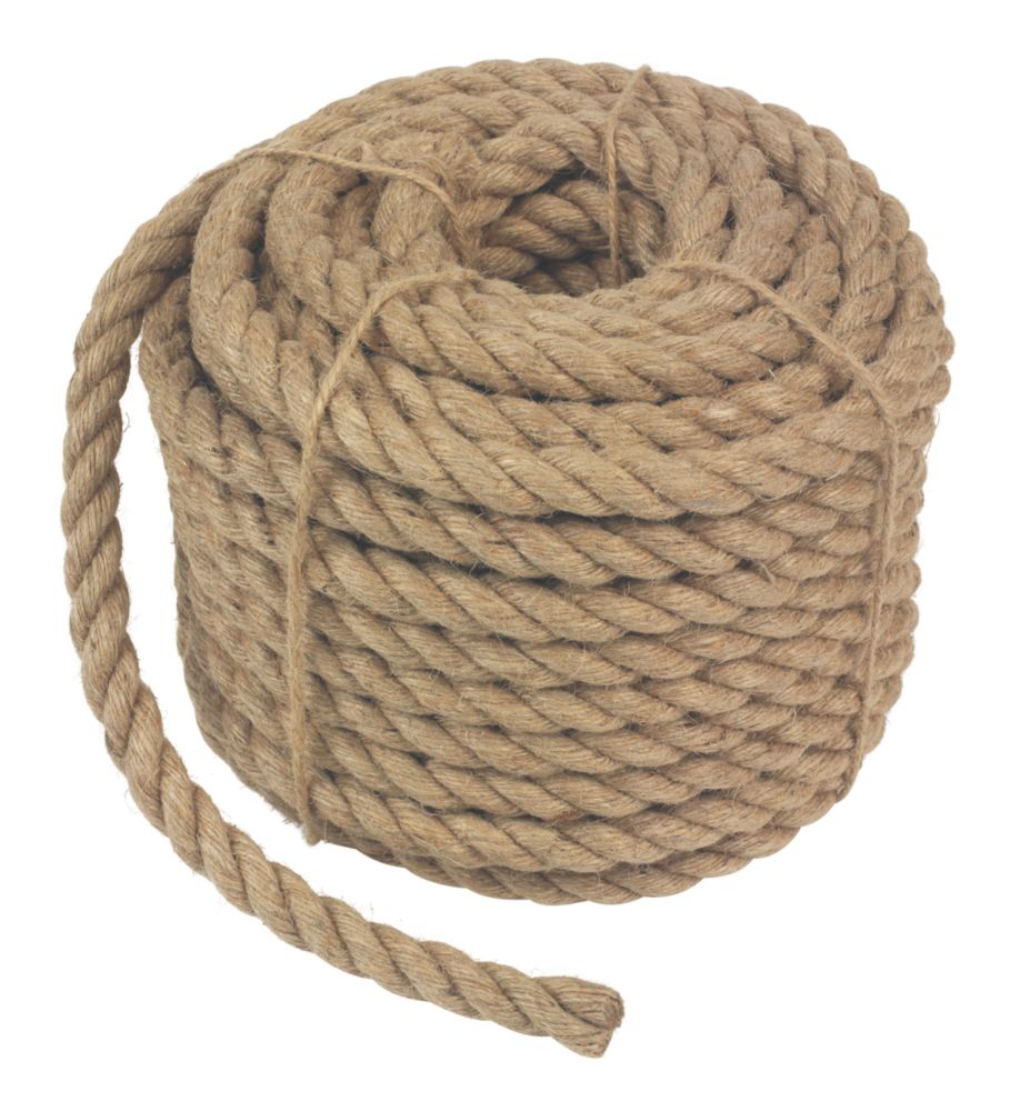 Essentials Rope Natural 14mm x 20m - Screwfix