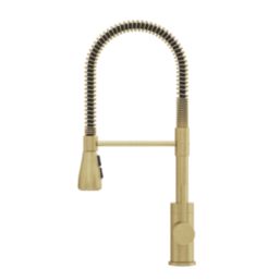 Swirl Seville  Mixer Tap Brushed Brass