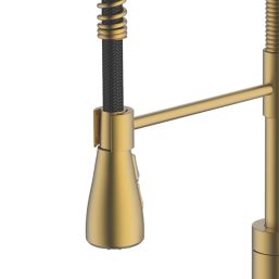 Swirl Seville  Mixer Tap Brushed Brass