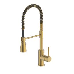 Swirl Seville  Mixer Tap Brushed Brass