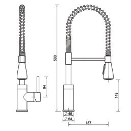 Swirl Seville  Mixer Tap Brushed Brass