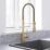 Swirl Seville  Mixer Tap Brushed Brass