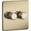 Knightsbridge  2-Gang 2-Way LED Intelligent Dimmer Switch  Polished Brass