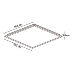 Lexco Sarin Square 595mm x 595mm LED TP(b) Panel Light (with DALI) White 26W 3600lm