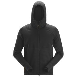 Snickers 8405 - FlexiWork  Full-Zip Midlayer Hoodie Black Medium 39" Chest