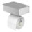 Swirl Caldew Toilet Roll Holder with Shelf & Storage Box Chrome
