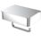 Swirl Caldew Toilet Roll Holder with Shelf & Storage Box Chrome