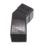 FloPlast  Square 25-65mm Adjustable Offset Bend Black 65mm