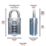 Squire  Weatherproof  Combination  Padlock Blue 50mm