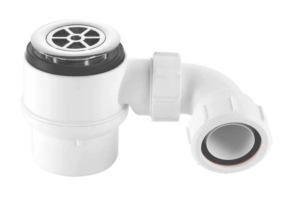 McAlpine Shower Trap White 40mm Screwfix