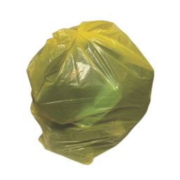 L-PRO 10609 Yellow Polythene Sacks / Bin Liners 90Ltr 200 Pack