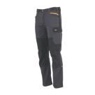 Site Allman Multi-Pocket Stretch Work Trousers Grey / Black 40" W 32" L