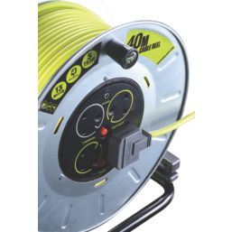 PRO XT OTLU40134SL-XD 13A 4-Gang 40m  Cable Reel 240V