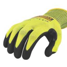 DEWALT Hi Vis Protection Gloves Yellow Medium