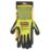 DEWALT Hi Vis Protection Gloves Yellow Medium
