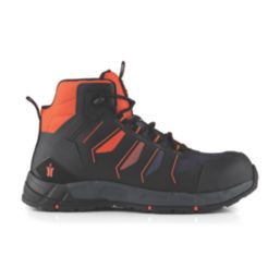 Scruffs Glide Size 12  Black/Orange Water-Resistant  Safety Boots
