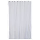 Croydex Textile Shower Curtain White 1800 x 1800mm