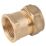 Midbrass  Brass Compression Adapting Female Coupler 3/4" x 3/4"