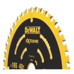DEWALT  Wood Extreme 2nd Fix Circular Saw Blade 165mm x 20mm 40T
