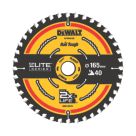 DEWALT  Wood Extreme 2nd Fix Circular Saw Blade 165mm x 20mm 40T