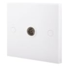 British General 900 Series 1-Gang Female Coaxial TV Socket White