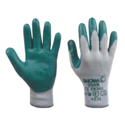 Showa 350R  Nitrile Gardening Gloves Green X Large
