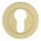 Cooke & Lewis Lormel Euro Escutcheon (Pair) Satin Brass 50mm