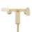Highlife Bathrooms Rona Brushed Brass 118.9mm Deck Mounted Dual Control Manual Shower Mixer Tap