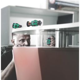 Wera Kraftform Kompakt Stubby Magazine 3 Interchangeable Screwdriver Set 6 Pcs